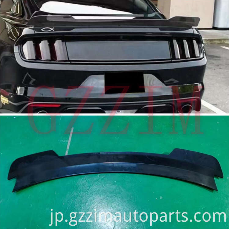 Exterior Accessories ABS Plastic Rear Trunk Boot Wing Spoiler For Mustang